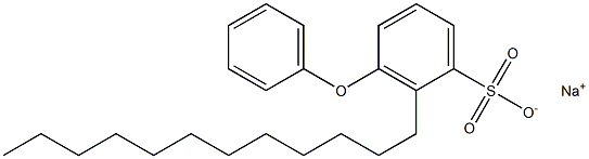 2-ドデシル-3-フェノキシベンゼンスルホン酸ナトリウム 化学構造式