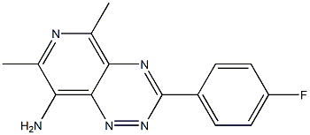 3-(4-Fluorophenyl)-8-amino-5,7-dimethylpyrido[3,4-e]-1,2,4-triazine