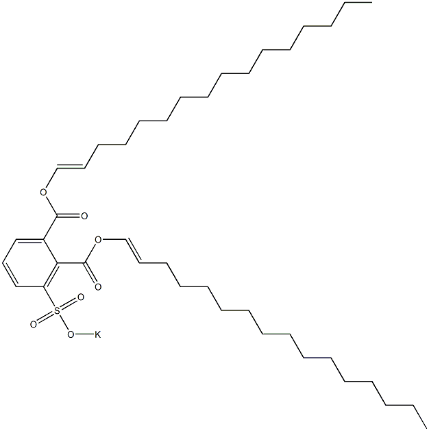 3-(Potassiosulfo)phthalic acid di(1-hexadecenyl) ester|