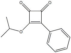 3-イソプロポキシ-4-フェニル-3-シクロブテン-1,2-ジオン 化学構造式