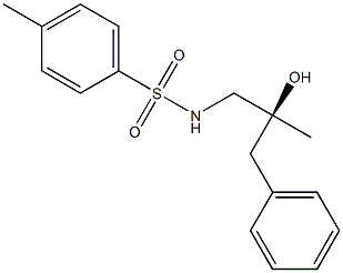 (S)-N-(2-Hydroxy-2-methyl-3-phenylpropyl)-4-methylbenzenesulfonamide Struktur