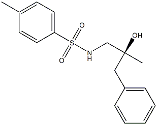 (S)-N-(2-Hydroxy-2-methyl-3-phenylpropyl)-4-methylbenzenesulfonamide 结构式