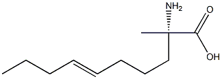 (S)-2-amino-2-methyl-dec-6-enoic acid Struktur