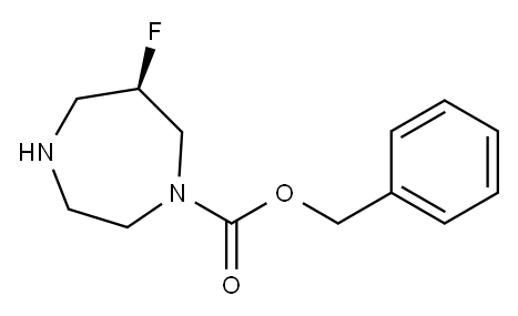 (R)-benzyl 6-fluoro-1,4-diazepane-1-carboxylate Structure