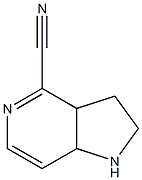 2,3,3a,7a-tetrahydro-1H-pyrrolo[3,2-c]pyridine-4-carbonitrile 结构式