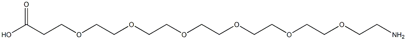 Z-21-aMino-4,7,10,13,16,19-hexaoxaheneicosanoic acid Structure