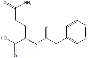 苯乙酰谷氨酰胺 结构式