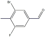 5-溴-3-氟-4-甲基苯甲醛,,结构式