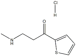 3-N-甲基氨基-1-(2-噻吩基)-1-丙酮盐酸盐, , 结构式