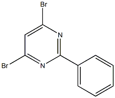 4,6-二溴-2-苯基嘧啶 结构式