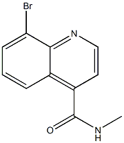 8-bromo-N-methylquinoline-4-carboxamide Struktur