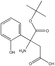 BOC-(RS)-3-氨基-3-(2-羟基苯基)-丙酸, , 结构式