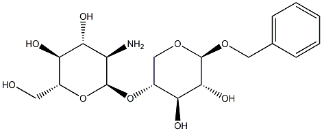 Benzyl 4-O-a-D-glucosaminyl-b-D-xylopyranoside Structure