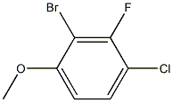 2-Bromo-4-chloro-3-fluoro-1-methoxy-benzene Struktur