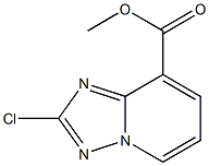 2-Chloro-[1,2,4]triazolo[1,5-a]pyridine-8-carboxylic acid methyl ester Struktur