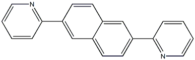 2,6-二吡啶基萘, , 结构式