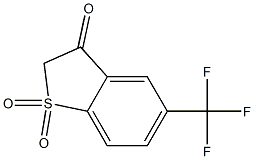 5-(Trifluoromethyl)benzo[b]thiophen-3(2H)-one 1,1-Dioxide Struktur