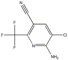 6-Amino-5-chloro-2-trifluoromethyl-nicotinonitrile 结构式