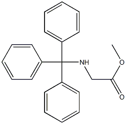 N-三苯甲基甘氨酸甲酯,,结构式