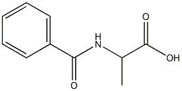 N-苯甲酰-DL-丙氨酸,,结构式