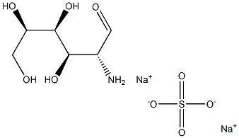 D--氨基葡萄糖硫酸盐(钠),,结构式