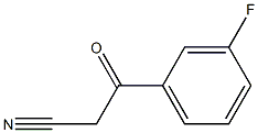 3-氟苯甲酰基乙腈 结构式