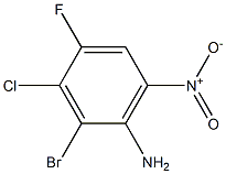 2-Bromo-3-chloro-4-fluoro-6-nitro-phenylamine Structure