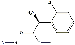 L-2-氯苯甘氨酸甲酯盐酸盐, , 结构式