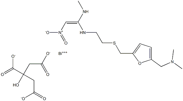 雷尼替丁柠檬酸铋,,结构式