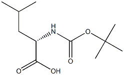 BOC-亮氨酸,,结构式