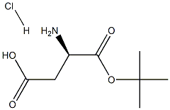 D-天门冬氨酸叔丁酯盐酸盐, , 结构式