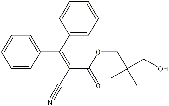 2-氰基-3,3-二苯基丙烯酸新戊二醇单酯 结构式