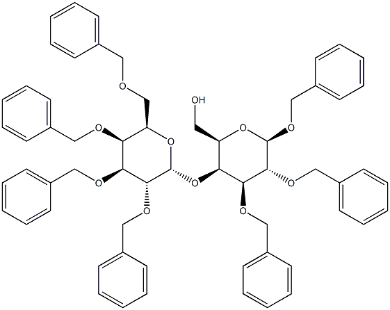 1,2,3-Tri-O-benzyl-4-O-(2,3,4,6-tetra-O-benzyl-a-D-galactopyranosyl)-b-D-galactopyranoside