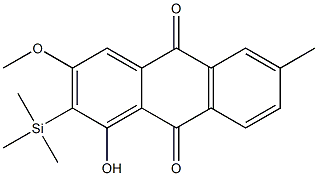 1-Hydroxy-3-methoxy-6-methylanthraquinone, TMS|