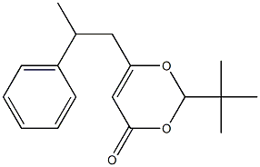 2-t-Butyl-6-(2-phenylpropyl)[1,3]dioxin-4-one Structure