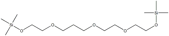 3,6,9,13,16-Pentaoxa-2,17-disilaoctadecane, 2,2,17,17-tetramethyl- 化学構造式