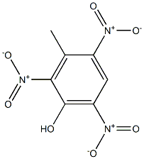 3-Methyl-2,4,6-trinitrophenol. Struktur