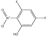 3,5-Difluoro-2-nitrophenol 99% Struktur