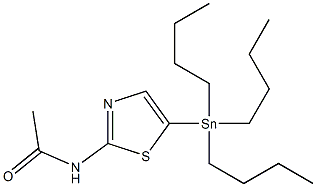2-Acetamido-5-(tributylstannyl)-1,3-thiazole,,结构式