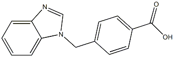 4-(1H-Benzimidazol-1-ylmethyl)benzoic acid 97% Struktur