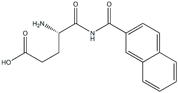 L-Glutamyl-2-naphthylamide
 Struktur