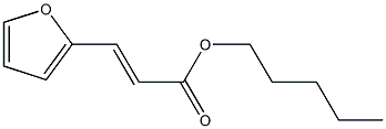 2-呋喃丙烯酸戊酯,,结构式