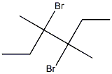3,4-二溴-3,4-二甲基己烷,,结构式