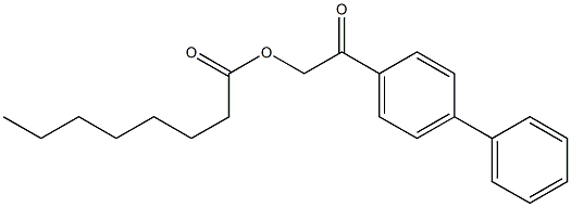 caprylic acid p-phenyl-phenacyl ester Struktur