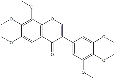 6,7,8,3',4',5'-hexamethoxyisoflavone 结构式
