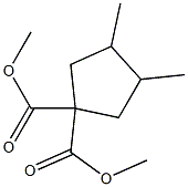 dimethyl 3,4-dimethylcyclopentane-1,1-dicarboxylate Structure
