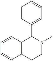 1,2,3,4-tetrahydro-N-methyl-1-phenylisoquinoline Struktur
