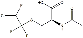 N-ACETYL-S-(2-CHLORO-1,1,2-TRIFLUOROETHYL)-L-CYSTEINE 结构式