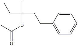 3-PENTANOL,3-METHYL-1-PHENYL-,ACETATE Struktur