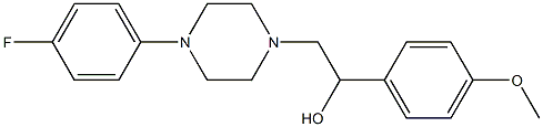 2-[4-(4-fluorophenyl)piperazino]-1-(4-methoxyphenyl)-1-ethanol Structure